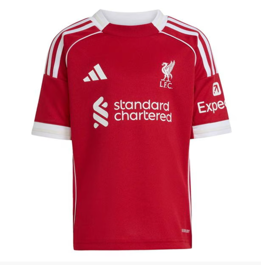 Liverpool Adidas Home Kit 2025-26